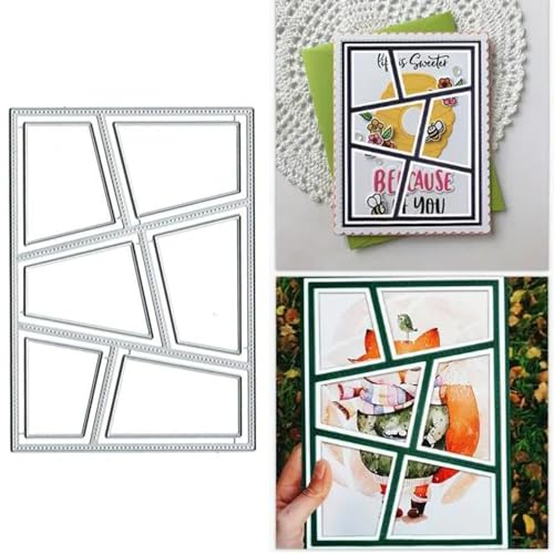 Fclily@JJ Metall-Stanzformen mit Weihnachtsblumen, trapezförmig, Frühlingsblumen, quadratischer Rahmen, Stanzschablonen für Bastelarbeiten, Einladungskarten, Scrapbooking, Alben, dekorative, silber Fclily@JJ Metall-Stanzformen mit Weihnachtsblumen, trapezförmig, Frühlingsblumen, quadratischer Rahmen, Stanzschablonen für Bastelarbeiten, Einladungskarten, Scrapbooking, Alben, dekorative, silber von Fclily@JJ