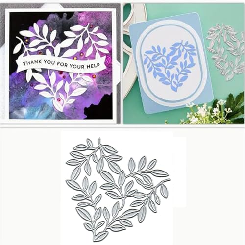 Fclily@JJ, Valentinstag-Blatt-Herz-Stanzformen aus Metall, Frühlingsblumen-Blatt-Stanzformen, Schnittschablonen für DIY-Einladungskarten, Scrapbooking, Alben, dekorative Prägepapier-Stanzformen, Karte Fclily@JJ, Valentinstag-Blatt-Herz-Stanzformen aus Metall, Frühlingsblumen-Blatt-Stanzformen, Schnittschablonen für DIY-Einladungskarten, Scrapbooking, Alben, dekorative Prägepapier-Stanzformen, Karte von Fclily@JJ