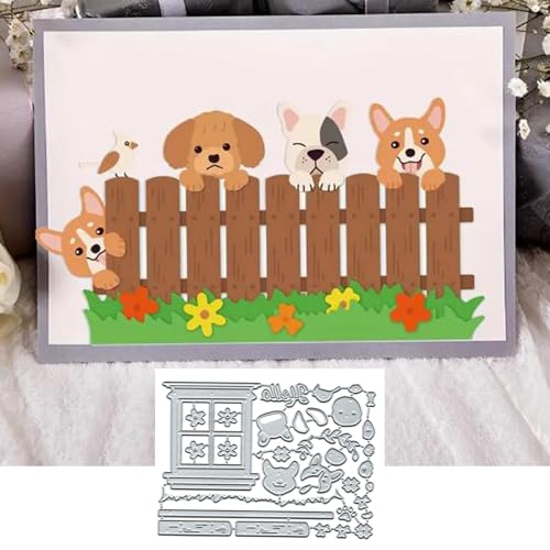 Niedliche Metall-Stanzformen, Motiv: Hund, Fenster, Schwein, Katze, Hund, Stanzschablonen, DIY, Scrapbooking, dekoratives Prägepapier, Scrapbooking, Kartenherstellung Niedliche Metall-Stanzformen, Motiv: Hund, Fenster, Schwein, Katze, Hund, Stanzschablonen, DIY, Scrapbooking, dekoratives Prägepapier, Scrapbooking, Kartenherstellung von Fclily@JJ