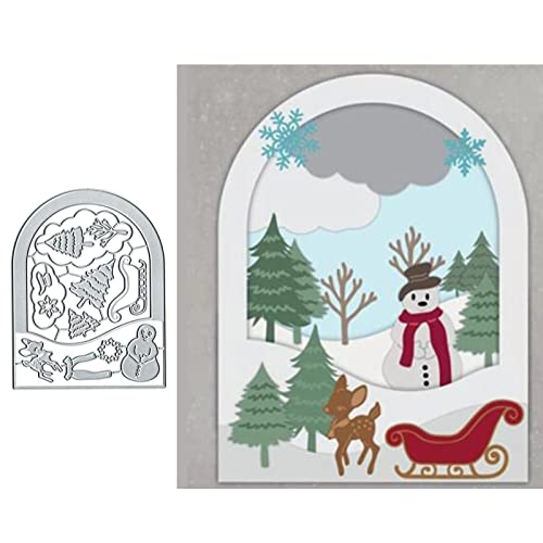 Fclily@JJ Vintage Schneemann Weihnachtsbaum Schlitten Metall Stanzformen Frohe Weihnachten Schneemann Stanzschablonen für DIY Prägung Foto Dekorative Papierformen Scrapbooking Kartenherstellung Fclily@JJ Vintage Schneemann Weihnachtsbaum Schlitten Metall Stanzformen Frohe Weihnachten Schneemann Stanzschablonen für DIY Prägung Foto Dekorative Papierformen Scrapbooking Kartenherstellung von Fclily@JJ