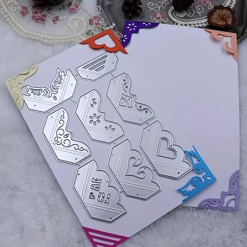 Weihnachtsbuch-Eckenschneider, Metall-Stanzformen, Blumen-Zweig, Blatt, Stanzschablonen für DIY, Scrapbooking, Album, dekorative Prägepapier-Stanzformen, Kartenherstellung von Fclily@JJ