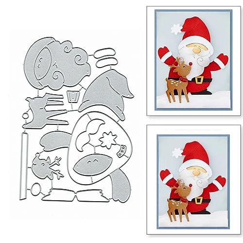 Weihnachtsmann-Metall-Stanzformen, Frohe Weihnachten, Schneeflocke, Hirsch, Snata, Stanzschablonen für DIY, Scrapbooking, Album, dekorative Prägepapier-Stanzformen, Kartenherstellung Weihnachtsmann-Metall-Stanzformen, Frohe Weihnachten, Schneeflocke, Hirsch, Snata, Stanzschablonen für DIY, Scrapbooking, Album, dekorative Prägepapier-Stanzformen, Kartenherstellung von Fclily@JJ