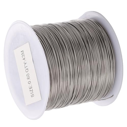 0,2/0,3/0,4/0,5/0,6 mm Draht, flexibler Metalldraht, Legierung, Textur für Schmuckherstellung und Modellierung, geeignet für Bastelprojekte von Fcnjsao