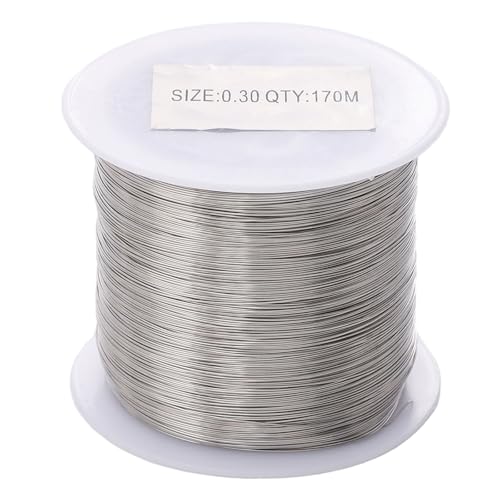 0,2/0,3/0,4/0,5/0,6 mm Draht, flexibler Metalldraht, Legierung, Textur für Schmuckherstellung und Modellierung, geeignet für Bastelprojekte von Fcnjsao