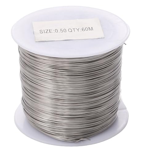 0,2/0,3/0,4/0,5/0,6 mm Draht, flexibler Metalldraht, Legierung, Textur für Schmuckherstellung und Modellierung, geeignet für Bastelprojekte von Fcnjsao
