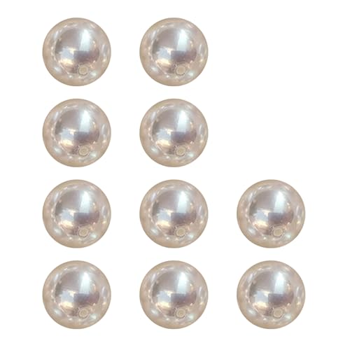 10 Pcs Runde Kunstperlen Perlen Mit Loch 12mm Halsketten Anhänger Perlen Armbänder Perlen Lose Perlen Halsketten Armband Perlen von Fcnjsao