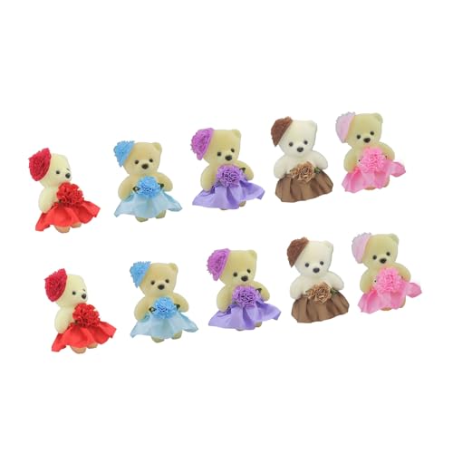 10 x Schaumstoff-Bär-Cartoon-Puppen, Blumensträuße, Heimdekoration, Zubehör, zum Ausdruck von Zuneigung bei wichtigen Anlässen 10 x Schaumstoff-Bär-Cartoon-Puppen, Blumensträuße, Heimdekoration, Zubehör, zum Ausdruck von Zuneigung bei wichtigen Anlässen von Fcnjsao