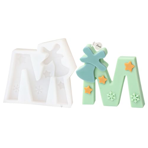 26 Stile Weihnachtsbuchstaben Ornamente Silikon Epoxidharz Form Schlüsselanhänger Anhänger Schmuck für Valentinstag Handwerk von Fcnjsao