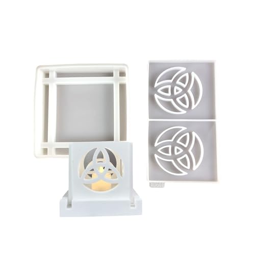 2pcs Creative Knot Kerzenhalter Silikonform Set Sturdy Display Ornament Form Für Kunsthandwerk Und Heimdekore 2pcs Creative Knot Kerzenhalter Silikonform Set Sturdy Display Ornament Form Für Kunsthandwerk Und Heimdekore von Fcnjsao
