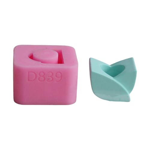 3d Blumenblatt Silikon Kerzenschimmel Für Epoxidharz Kerzenhalter Home Dekoration Zement Gips Silikonformen von Fcnjsao