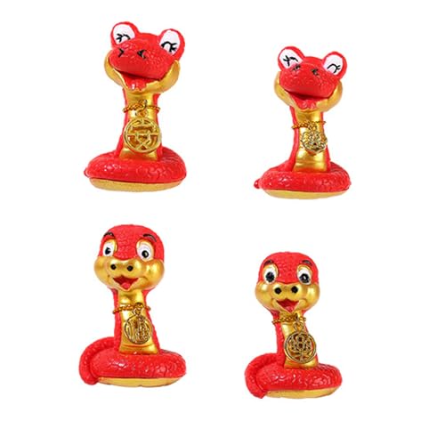 4 Stück Schlangen-Kuchenaufsätze, Harz, Figur für 2025 Sternzeichen, Feier-Ornamente für Backbegeisterte und Dekorateure 4 Stück Schlangen-Kuchenaufsätze, Harz, Figur für 2025 Sternzeichen, Feier-Ornamente für Backbegeisterte und Dekorateure von Fcnjsao