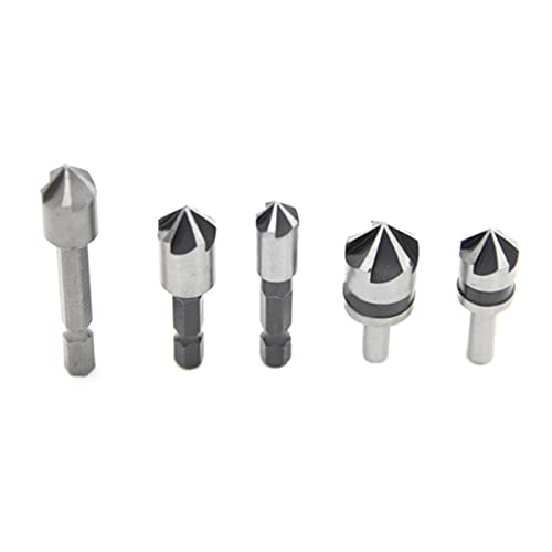 5 Stück 5 Flöten Zähler Spüle Bohrer HSS 82 Grad Anfasbohrer Metall Holzbearbeitung Bohrwerkzeug Zubehör 5 Stück 5 Flöten Zähler Spüle Bohrer HSS 82 Grad Anfasbohrer Metall Holzbearbeitung Bohrwerkzeug Zubehör von Fcnjsao