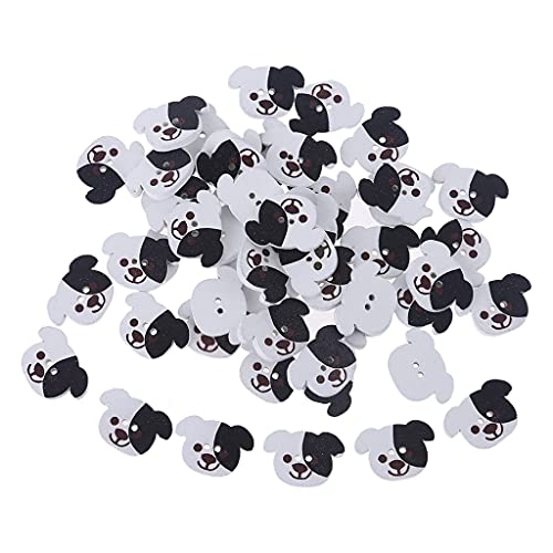 50 Stück Holzknöpfe „Hund Für Kopf“ Handgefertigt Nähen Basteln 2 Löcher Dekorative Knöpfe Kleidung Scrapbooking Hundeknöpfe 50 Stück Holzknöpfe „Hund Für Kopf“ Handgefertigt Nähen Basteln 2 Löcher Dekorative Knöpfe Kleidung Scrapbooking Hundeknöpfe von Fcnjsao