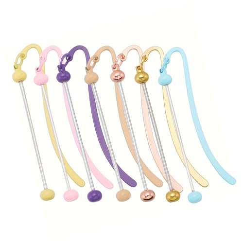 7pcs Perlenbare Schlüsselbund Leerzeichen Für Einzigartige Accessoire Kreation Perlen Lesezeichen Accessoires Schmuckzubehör Herstellen von Fcnjsao
