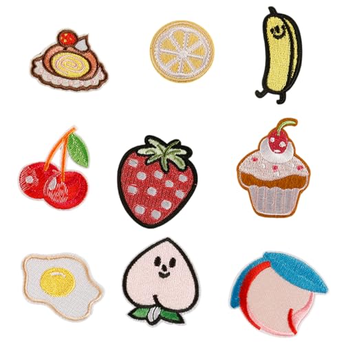 9 PCs Kuchen Nähflecken Erdbeerapplikationen Patches Bestickte Pflaster Fruit Serie Eisen Auf Flecken Reparaturflecken 9 PCs Kuchen Nähflecken Erdbeerapplikationen Patches Bestickte Pflaster Fruit Serie Eisen Auf Flecken Reparaturflecken von Fcnjsao