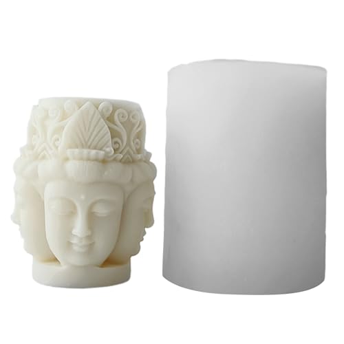 Buddhas Silikonkerker Form 3D Skulptur Harz Zigeuner Seife Werkzeug Epoxidharz Ornamente Haushandwerk Haushandwerk von Fcnjsao
