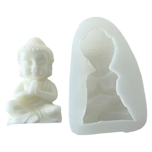Buddhas Silikonkerker Form 3D Skulptur Harz Zigeuner Seife Werkzeug Epoxidharz Ornamente Haushandwerk Haushandwerk von Fcnjsao