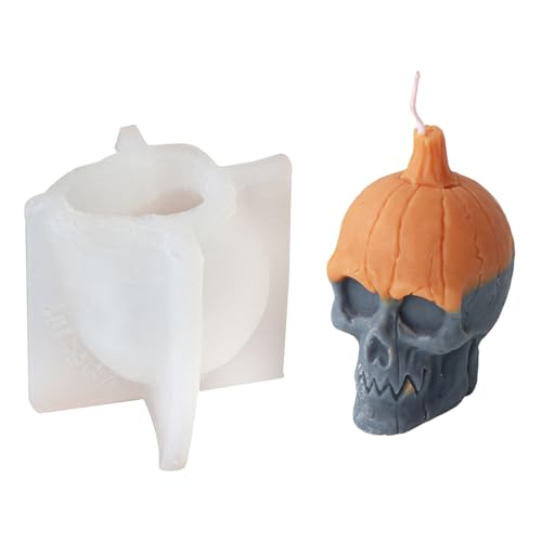 Dekorative Totenkopf-Form, künstlerischer Totenkopf-Silikonform für Seifenherstellung von Fcnjsao