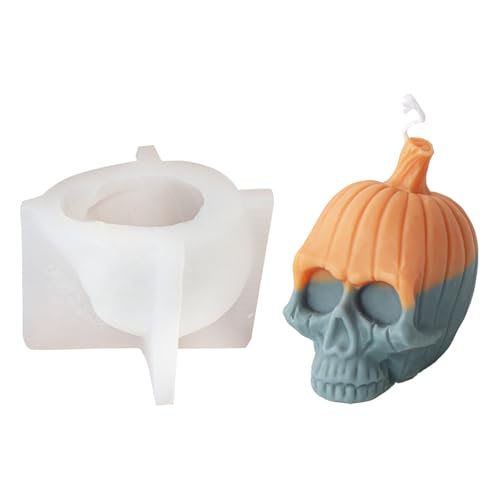 Dekorative Totenkopf-Form, künstlerischer Totenkopf-Silikonform für Seifenherstellung von Fcnjsao