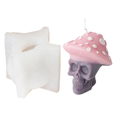 Dekorative Totenkopf-Form, künstlerischer Totenkopf-Silikonform für Seifenherstellung von Fcnjsao