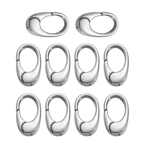 Eleganter Perlenverstärkerverschluss Mit Edelstahl Öffnen Zirkonia Verschluss Für Perlenketten Und Armbänder 10 Pack von Fcnjsao