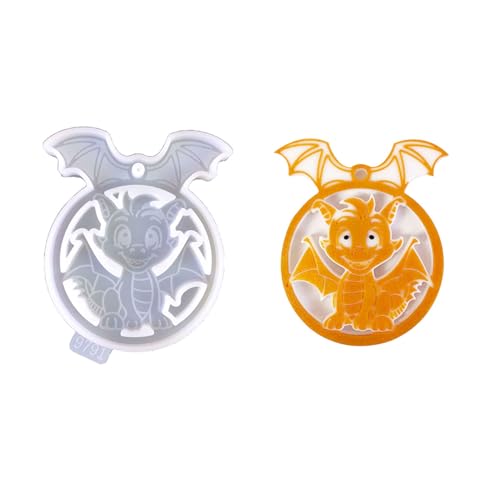 Epoxidharz-Formen, Schlüsselanhängerform, Drachenform, einzigartiger Schmuckanhänger für Schmuck, Handarbeit von Fcnjsao