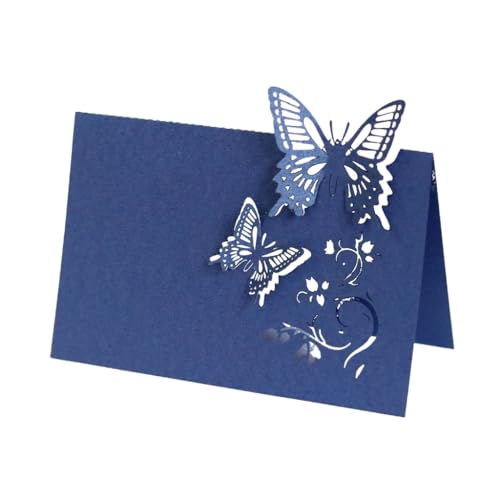 Fcnjsao 100 Stück Tischkarten mit ausgeschnittenen Gästennamen, Tischdekoration, für Hochzeiten, Bankette, Partys, hohle Schmetterlingskarten Fcnjsao 100 Stück Tischkarten mit ausgeschnittenen Gästennamen, Tischdekoration, für Hochzeiten, Bankette, Partys, hohle Schmetterlingskarten von Fcnjsao
