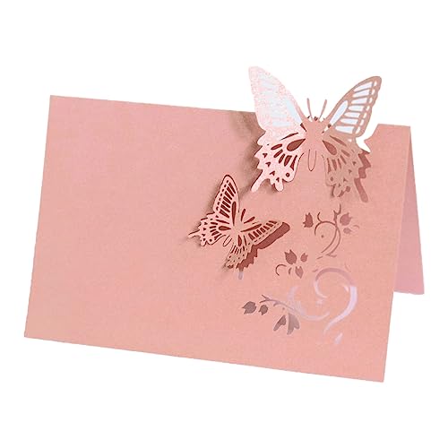 Fcnjsao 100 Stück Tischkarten mit ausgeschnittenen Gästennamen, Tischdekoration, für Hochzeiten, Bankette, Partys, hohle Schmetterlingskarten Fcnjsao 100 Stück Tischkarten mit ausgeschnittenen Gästennamen, Tischdekoration, für Hochzeiten, Bankette, Partys, hohle Schmetterlingskarten von Fcnjsao