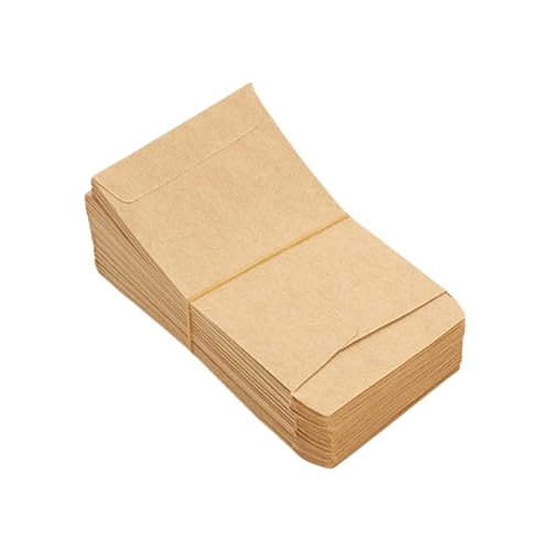 Fcnjsao 100 Stück braune Miniatur-Papiertüten aus Kraftpapier, Aufbewahrungsbehälter, Münzumschläge, Schmuck, kleine Gegenstände, Verpackungsbeutel Fcnjsao 100 Stück braune Miniatur-Papiertüten aus Kraftpapier, Aufbewahrungsbehälter, Münzumschläge, Schmuck, kleine Gegenstände, Verpackungsbeutel von Fcnjsao