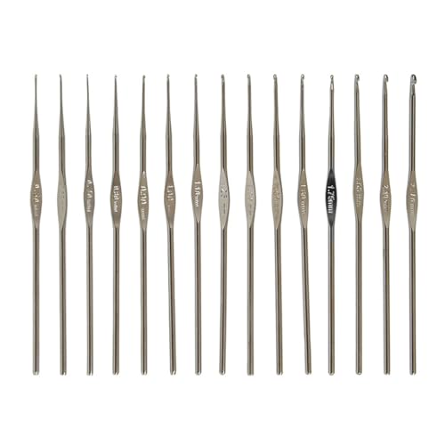 Fcnjsao 15/16-teiliges ergonomisches Häkelnadel-Set, lange Häkelnadel für Anfänger, Handstricken, Pullover, Schal, Lacework Fcnjsao 15/16-teiliges ergonomisches Häkelnadel-Set, lange Häkelnadel für Anfänger, Handstricken, Pullover, Schal, Lacework von Fcnjsao
