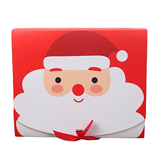 Fcnjsao 20 Stück Weihnachts-Süßigkeiten-Plätzchen-Boxen mit Schleife, Cartoon-Weihnachtsmann-Druck, Geschenkpapier Fcnjsao 20 Stück Weihnachts-Süßigkeiten-Plätzchen-Boxen mit Schleife, Cartoon-Weihnachtsmann-Druck, Geschenkpapier von Fcnjsao