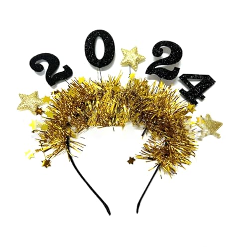 Fcnjsao 2024 Happy New Year Stirnband Hairhoop Dekoration Weihnachten Neujahr Party Foto Requisiten Haarschmuck Fcnjsao 2024 Happy New Year Stirnband Hairhoop Dekoration Weihnachten Neujahr Party Foto Requisiten Haarschmuck von Fcnjsao