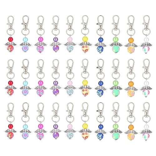 Fcnjsao 30 Stück Schlüsselanhänger aus Metall zum Aufhängen, Ornament, Zubehör für Kinder, Mädchen, Jungen, Schulranzen-Dekoration Fcnjsao 30 Stück Schlüsselanhänger aus Metall zum Aufhängen, Ornament, Zubehör für Kinder, Mädchen, Jungen, Schulranzen-Dekoration von Fcnjsao