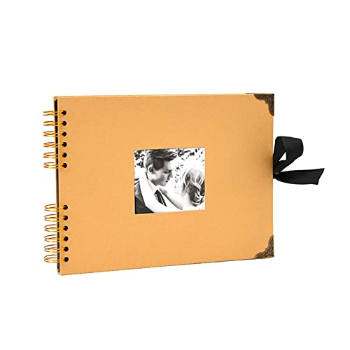 Fcnjsao 40 Seiten Vintage Fotoalbum Spezialpapier Fotokartenhalter Buch Multifunktion für Bild Scrapbooking Alben von Fcnjsao
