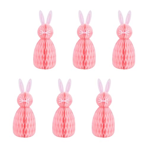 Fcnjsao 6 Stück 3D Hasen Ostern hängende Dekorationen Bastelbedarf für Tischdekoration und Partydekoration Haushalt Fcnjsao 6 Stück 3D Hasen Ostern hängende Dekorationen Bastelbedarf für Tischdekoration und Partydekoration Haushalt von Fcnjsao