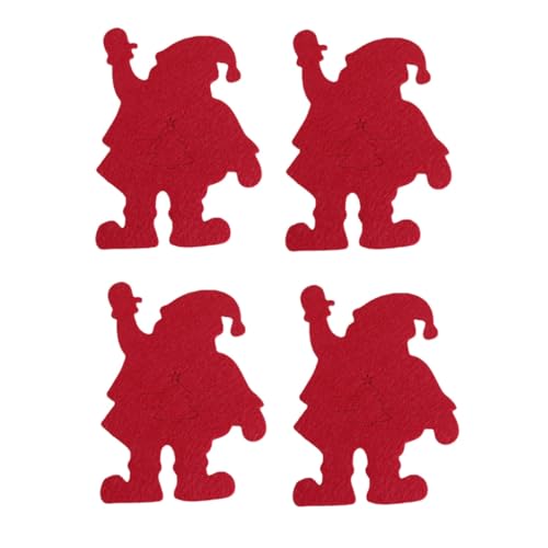 Fcnjsao Besteck-Aufbewahrung, Weihnachtsmann-Löffelhalter, Tischdekoration, Weihnachtsfeier, Besteckbeutel, 4 Stück Fcnjsao Besteck-Aufbewahrung, Weihnachtsmann-Löffelhalter, Tischdekoration, Weihnachtsfeier, Besteckbeutel, 4 Stück von Fcnjsao