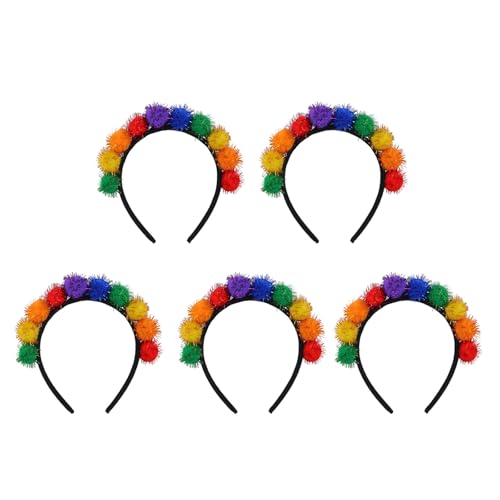 Fcnjsao Buntes Karnevals-Stirnband mit grün-gelbem Charm, Kopfbedeckung für Abschlussball und Party, bequem Fcnjsao Buntes Karnevals-Stirnband mit grün-gelbem Charm, Kopfbedeckung für Abschlussball und Party, bequem von Fcnjsao