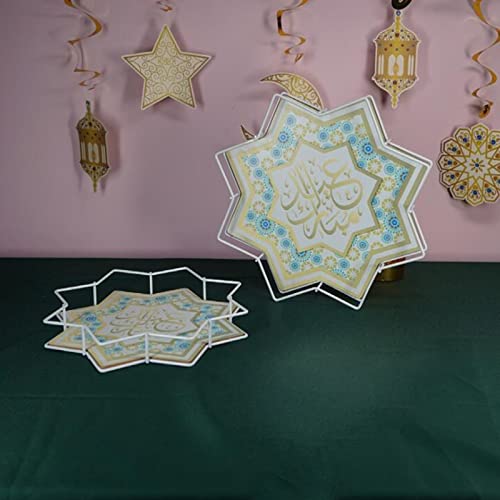 Fcnjsao Eid Serviertabletts Set Metall Kuchen Dessert Ablagetablett Fcnjsao Eid Serviertabletts Set Metall Kuchen Dessert Ablagetablett von Fcnjsao
