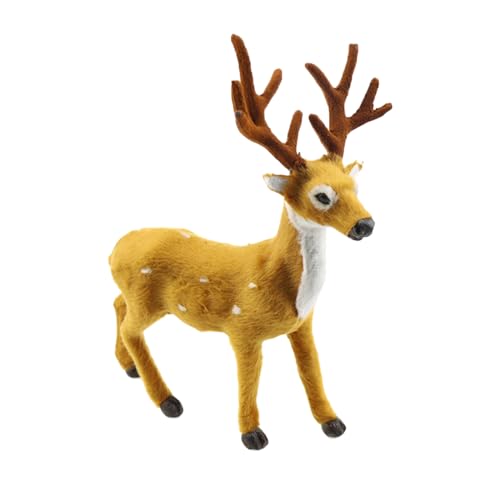 Fcnjsao Für kreative Weihnachtselch-Ornamente, Simulation, Winter-Elch-Figur, Dekoration für Zuhause, Restaurant, Tischdekoration von Fcnjsao