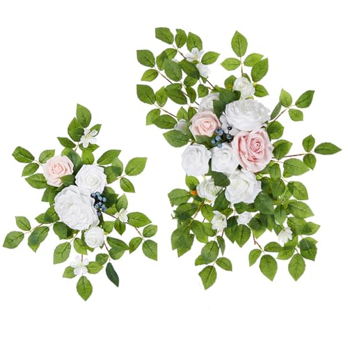 Fcnjsao Gewölbte Tür hängende Blume Simulation künstliche Seide Rose Blumen Arrangement Girlanden Zubehör Hintergrund Dekoration Fcnjsao Gewölbte Tür hängende Blume Simulation künstliche Seide Rose Blumen Arrangement Girlanden Zubehör Hintergrund Dekoration von Fcnjsao