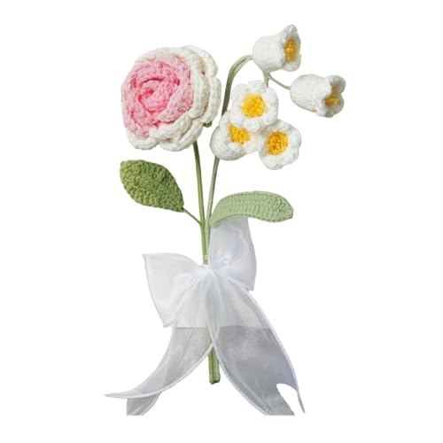 Fcnjsao Häkelblume für Hochzeit, Weihnachten, Valentinstag, Erntedankfest, künstliche Blume, handgefertigt, gestrickter Blumenstrauß Fcnjsao Häkelblume für Hochzeit, Weihnachten, Valentinstag, Erntedankfest, künstliche Blume, handgefertigt, gestrickter Blumenstrauß von Fcnjsao