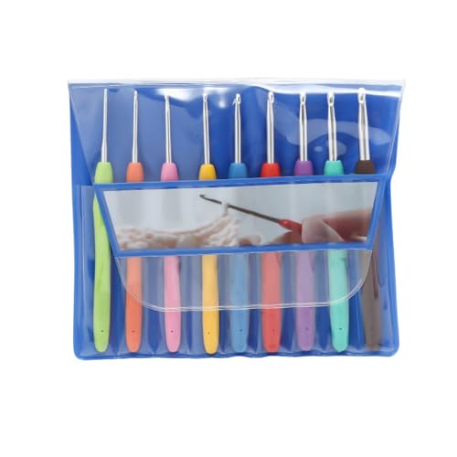 Fcnjsao Häkelnadel-Set, ergonomisch, weicher Griff, Häkelnadel mit PVC-Tasche für Handstricken, 17-teilig Fcnjsao Häkelnadel-Set, ergonomisch, weicher Griff, Häkelnadel mit PVC-Tasche für Handstricken, 17-teilig von Fcnjsao