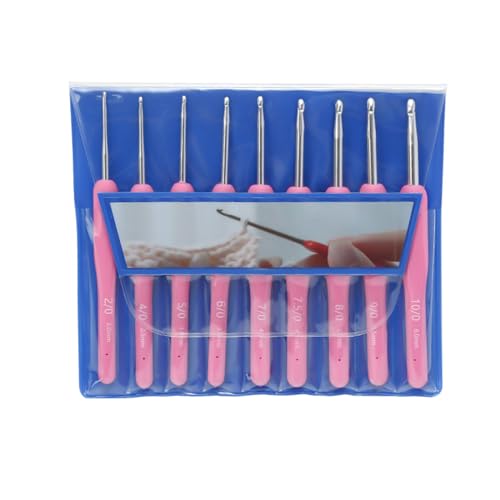 Fcnjsao Häkelnadel-Set, ergonomisch, weicher Griff, Häkelnadel mit PVC-Tasche für Handstricken, 17-teilig Fcnjsao Häkelnadel-Set, ergonomisch, weicher Griff, Häkelnadel mit PVC-Tasche für Handstricken, 17-teilig von Fcnjsao