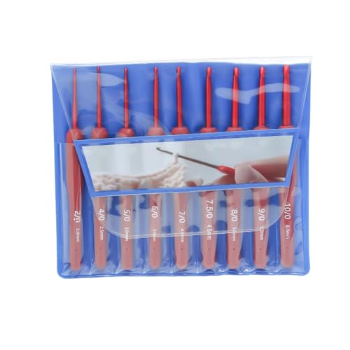 Fcnjsao Häkelnadel-Set, ergonomisch, weicher Griff, Häkelnadel mit PVC-Tasche für Handstricken, 17-teilig Fcnjsao Häkelnadel-Set, ergonomisch, weicher Griff, Häkelnadel mit PVC-Tasche für Handstricken, 17-teilig von Fcnjsao