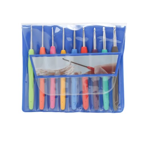 Fcnjsao Häkelnadel-Set, ergonomisch, weicher Griff, Häkelnadel mit PVC-Tasche für Handstricken, 17-teilig Fcnjsao Häkelnadel-Set, ergonomisch, weicher Griff, Häkelnadel mit PVC-Tasche für Handstricken, 17-teilig von Fcnjsao