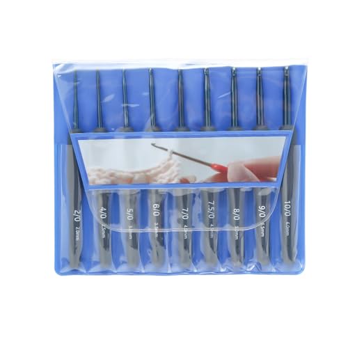 Fcnjsao Häkelnadel-Set, ergonomisch, weicher Griff, Häkelnadel mit PVC-Tasche für Handstricken, 17-teilig Fcnjsao Häkelnadel-Set, ergonomisch, weicher Griff, Häkelnadel mit PVC-Tasche für Handstricken, 17-teilig von Fcnjsao