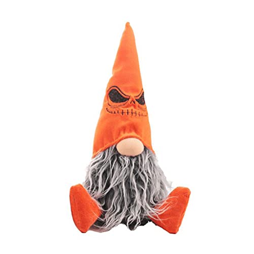 Fcnjsao Halloween handgefertigte Tomte schwedische Zwerge sitzende Nisse skandinavische Zwerge Ornamente Tischdekoration von Fcnjsao