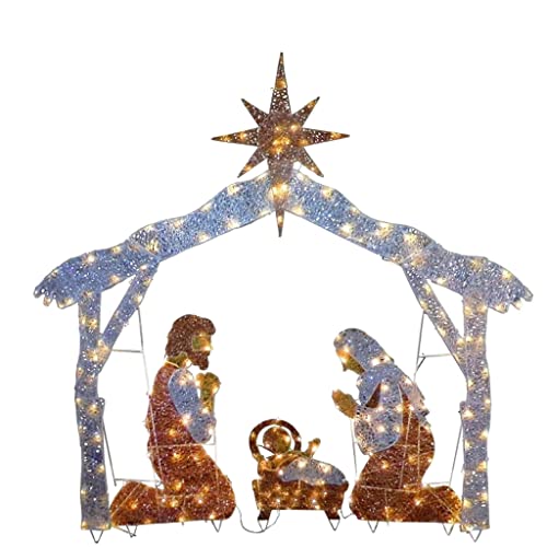 Fcnjsao Krippenfigur für Zuhause, religiöse Familienstatuen, katholische Figur, Tischdekorationen von Fcnjsao
