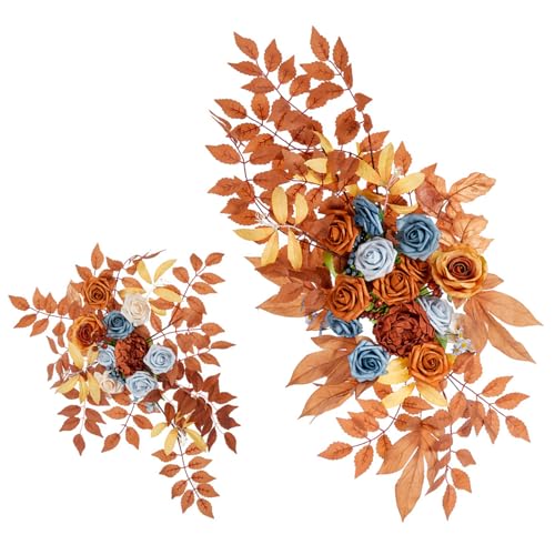 Fcnjsao Künstliche Blumen-Girlande für Zeremonie, Hintergrund, Torbögen, Blumenarrangement, für drinnen und draußen, Partyzubehör Fcnjsao Künstliche Blumen-Girlande für Zeremonie, Hintergrund, Torbögen, Blumenarrangement, für drinnen und draußen, Partyzubehör von Fcnjsao
