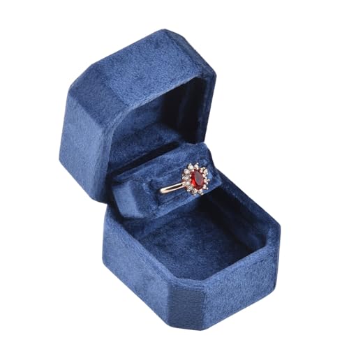 Fcnjsao Luxuriöse Doppeltür-Schmuckschatulle, schützende Plüsch-Schmuck-Tragetasche für Erbstücke und feine Stücke, 1 Stück von Fcnjsao